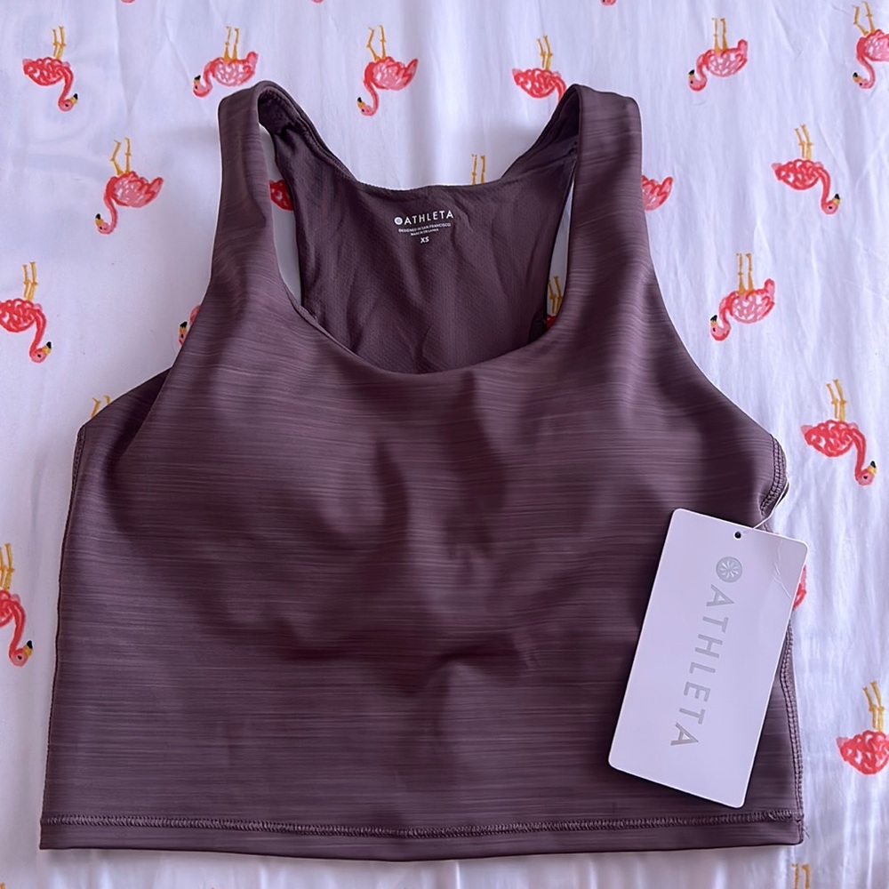 NWT Athleta A-C cup Ultimate Space Dye Crop